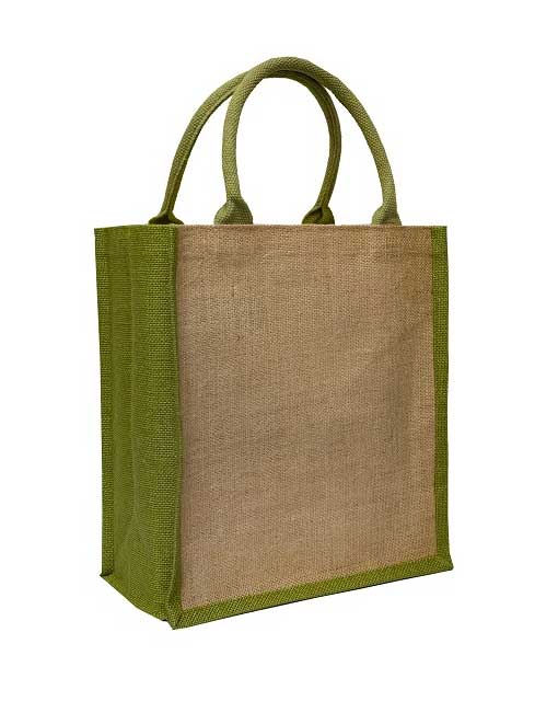 JB06 Jute Bag lime green