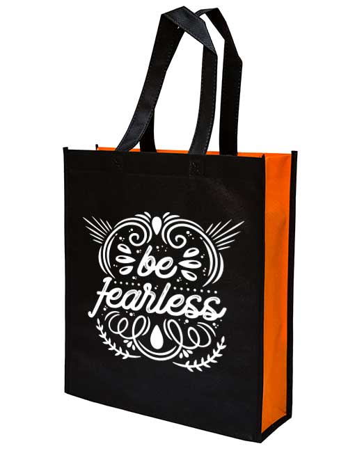 mix color non woven bag - orange