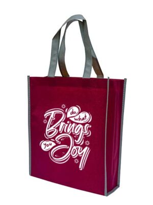 mix colour non woven bag - maroon