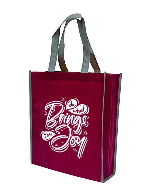 mix colour non woven bag - maroon